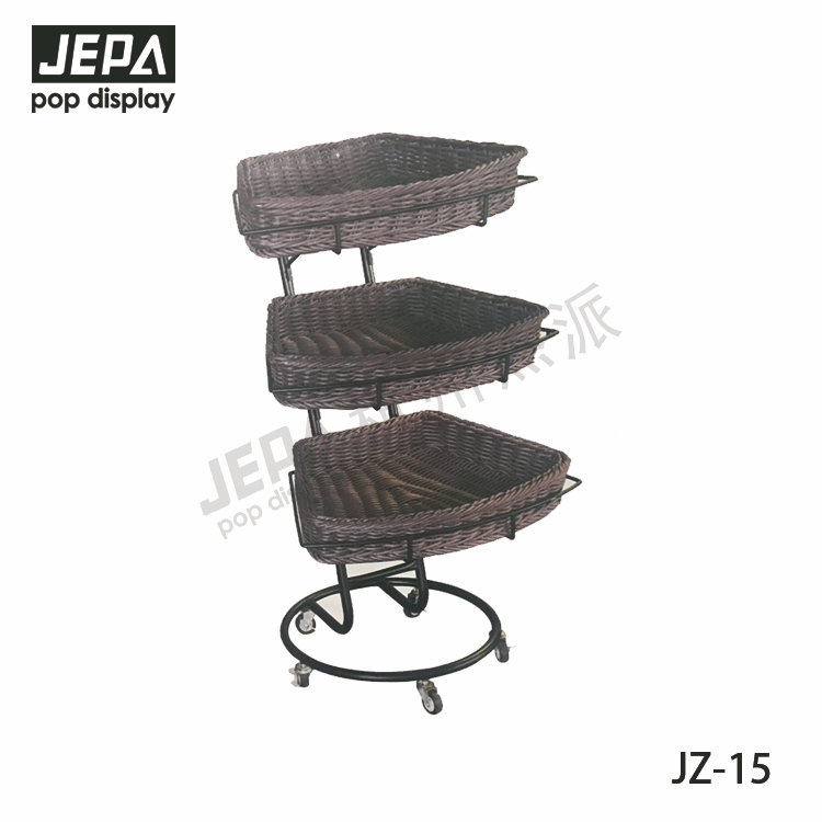 移動藤筐支架-三層扇形 JZ-15