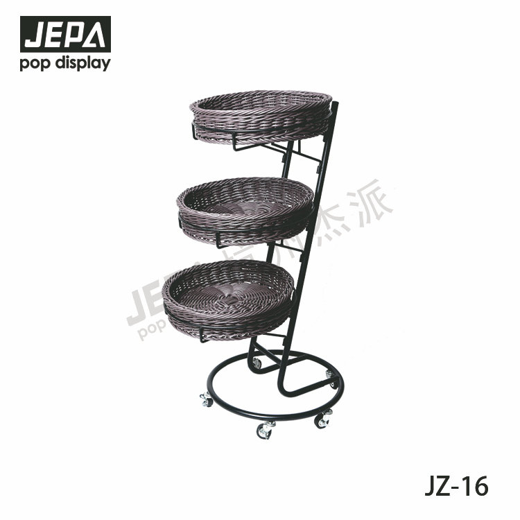移動藤筐支架-三層圓形 JZ-16